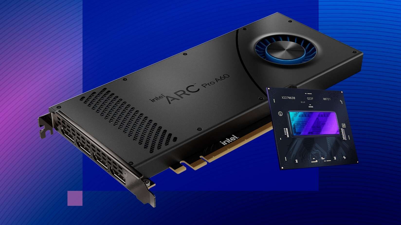 Intel has revealed the Intel Arc Pro A60 and Pro A60M GPUs.