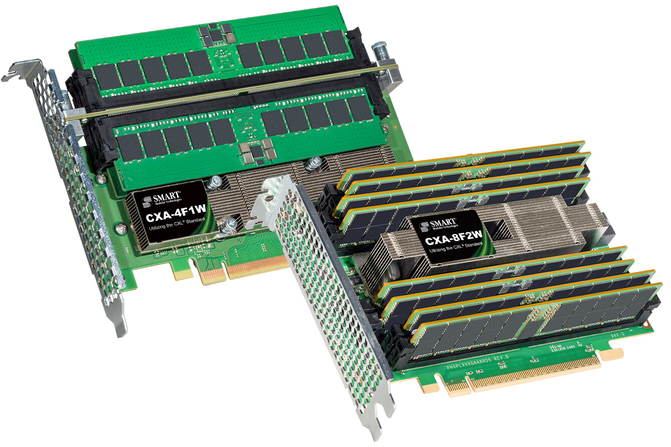 SMART Modular Technologies has launched a new line of CXL Add-in Cards for expanding memory.