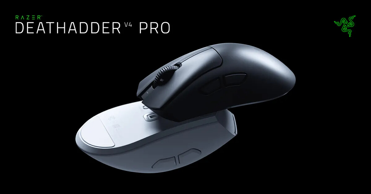 Razer reveals the ultra-lightweight DeathAdder V4 Pro gaming mouse.